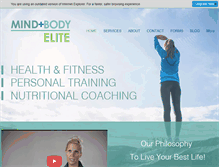 Tablet Screenshot of mindandbodyelite.com